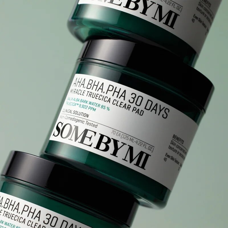 Some By Mi AHA∙BHA∙PHA 30 Days Miracle Truecica Clear Pad tisztító vattakorong problémás és pattanásos bőrre 70 db