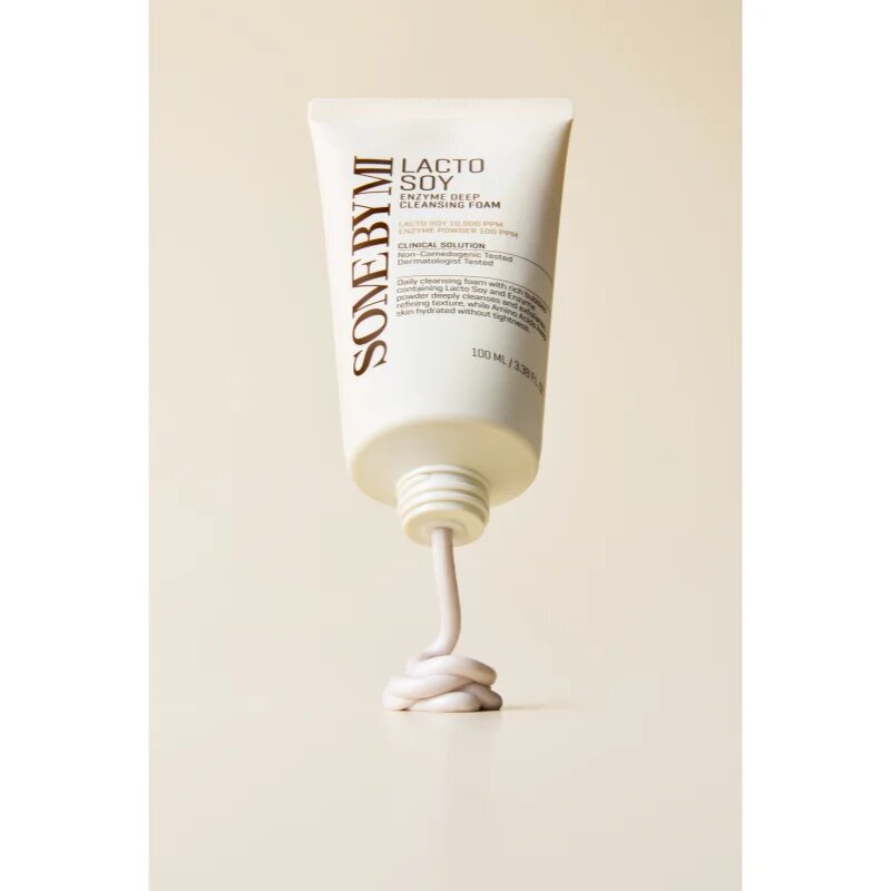 Some By Mi Lacto Soy Enzyme Deep Cleansing Foam mélyisztító hab nyugtató hatással 100 ml