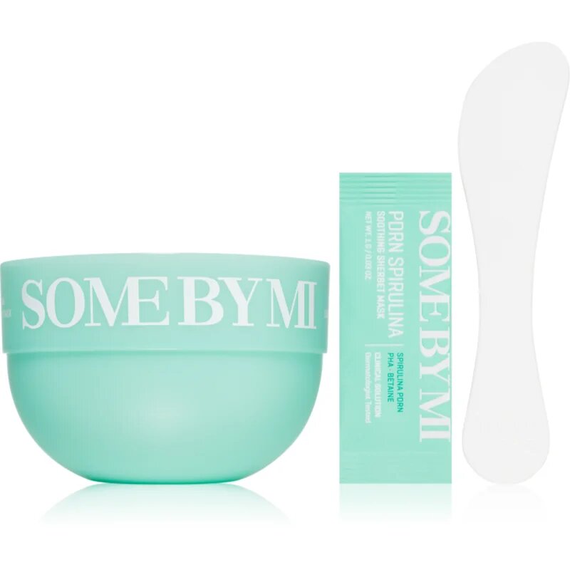 Some By Mi PDRN Spirulina Soothing Sherbet Mask nyugtató arcmaszk hűsítő hatással 10x1 g