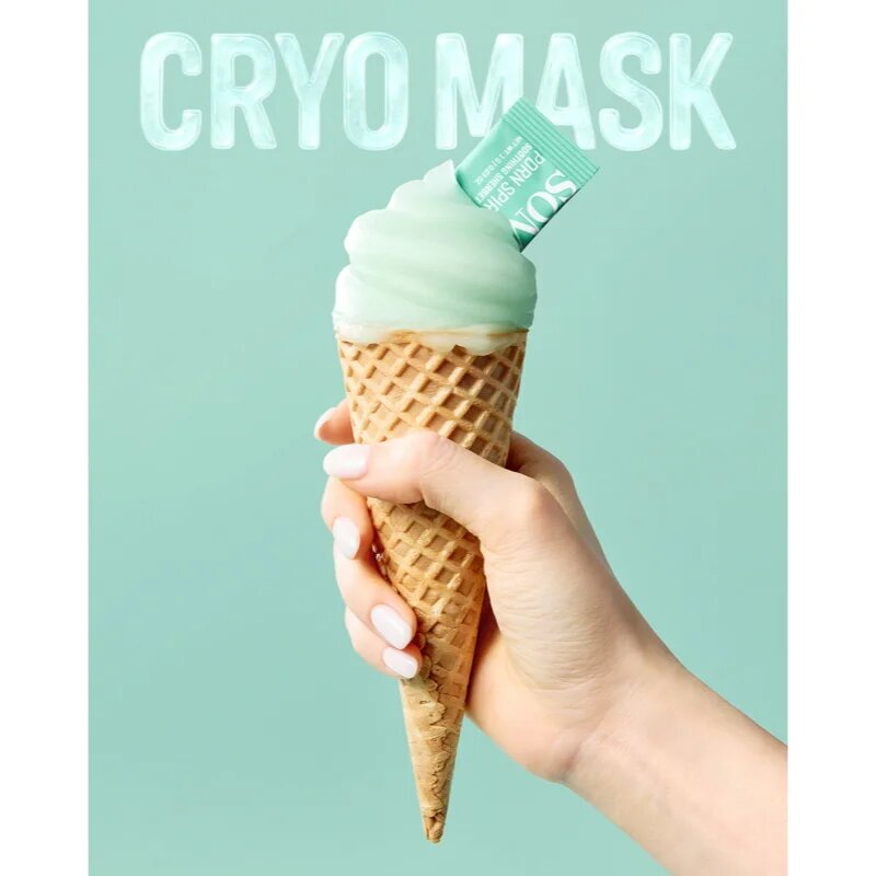 Some By Mi PDRN Spirulina Soothing Sherbet Mask nyugtató arcmaszk hűsítő hatással 10x1 g