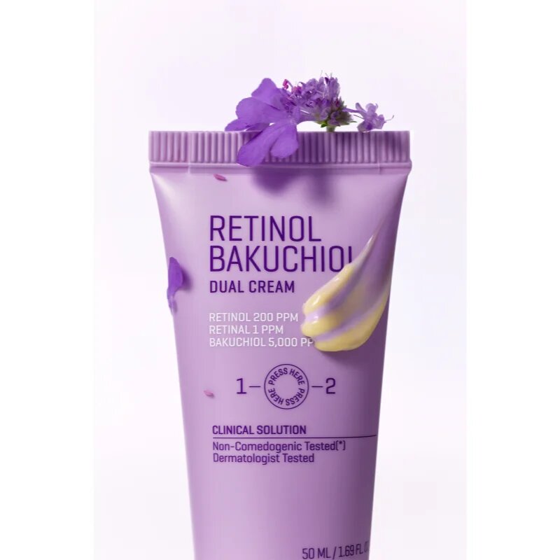 Some By Mi Retinol Bakuchiol Dual Cream intenzív krém a kitágult pórusokra és ráncokra 50 ml