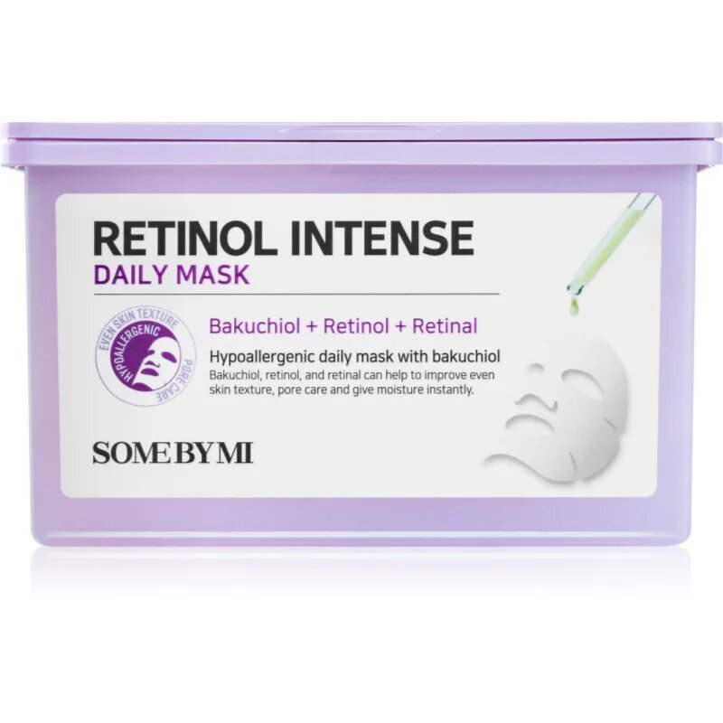 Some By Mi Retinol Intense Daily Mask szövet arcmaszk a ráncok ellen nagy csomagolás 30 db