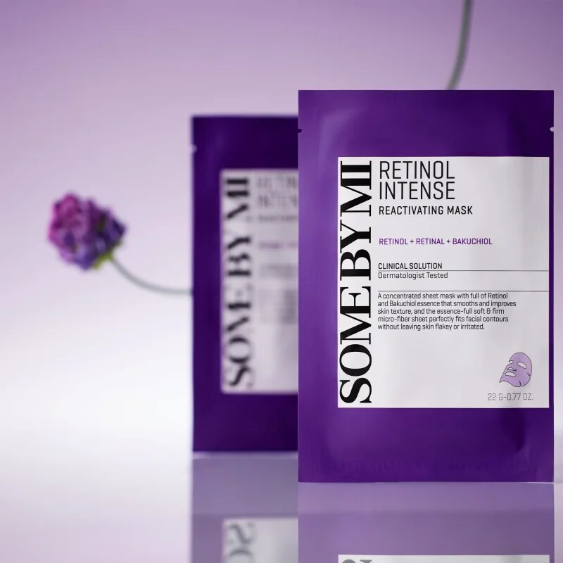 Some By Mi Retinol Intense Reactivating Mask szövet arcmaszk a ráncok ellen érett bőrre 22 g