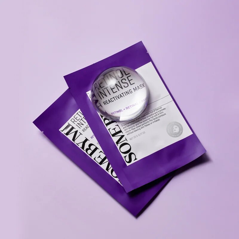 Some By Mi Retinol Intense Reactivating Mask szövet arcmaszk a ráncok ellen érett bőrre 22 g