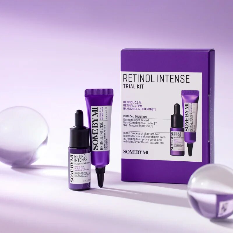 Some By Mi Retinol Intense Trial Kit utazási készlet az élénk és kisimított arcbőrért