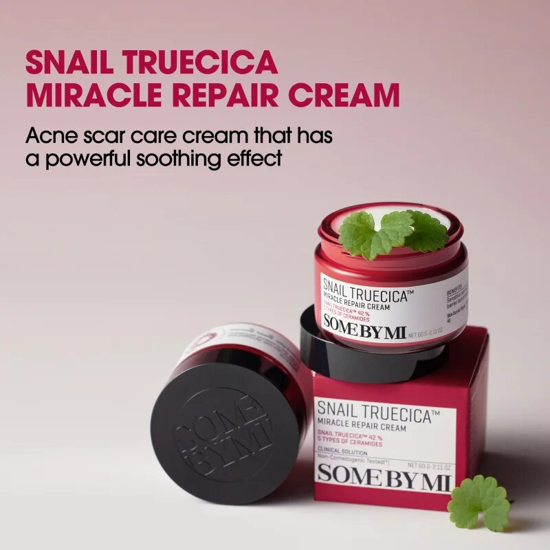 Some By Mi Snail Truecica Miracle Repair Cream nyugtató és hidratáló krém 60 g