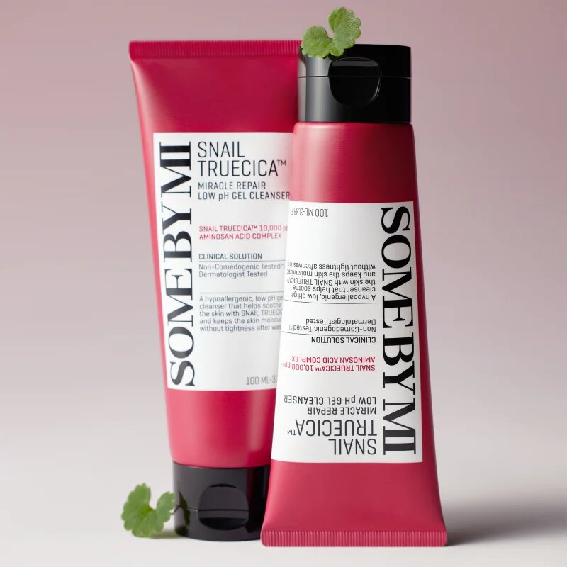 Some By Mi Snail Truecica Miracle Repair Low pH Cel Cleanser nyugtató tisztító gél zsíros és problémás bőrre 100 ml