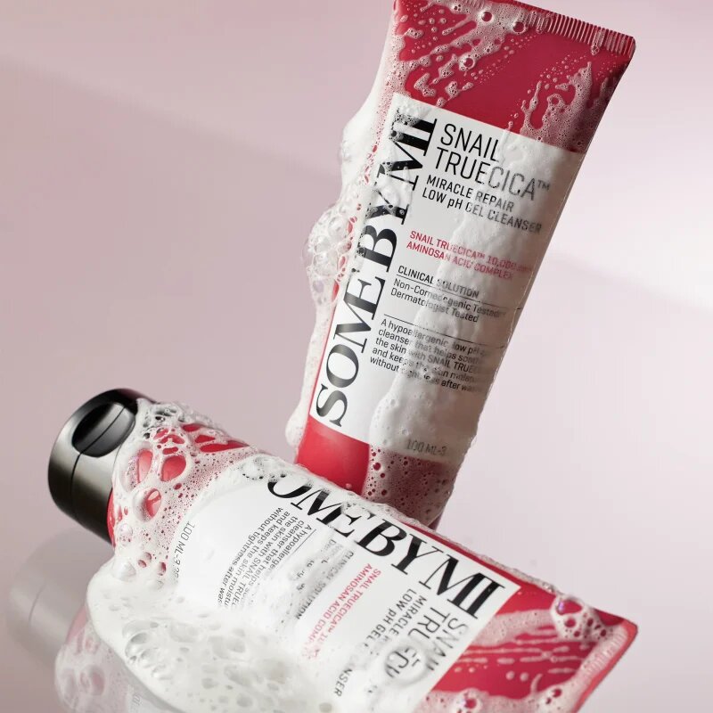 Some By Mi Snail Truecica Miracle Repair Low pH Cel Cleanser nyugtató tisztító gél zsíros és problémás bőrre 100 ml