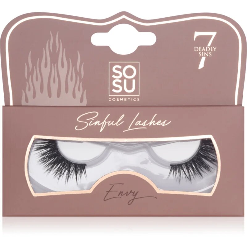 SOSU Cosmetics 7 Deadly Sins Lashes műszempillák Envy 1 db