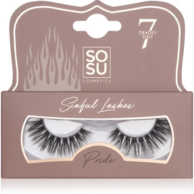 SOSU Cosmetics 7 Deadly Sins Lashes műszempillák Pride 1 db