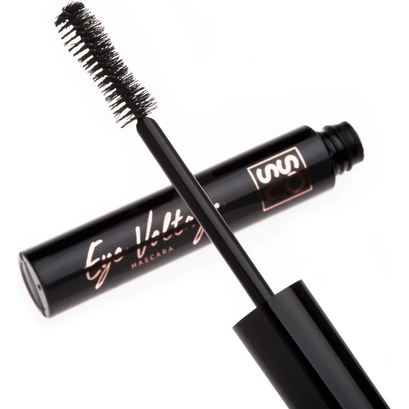 SOSU Cosmetics Eye Voltage vizálló szempillaspirál a pillák elválasztásáért és göndörítéséért árnyalat Jet Black 10 ml