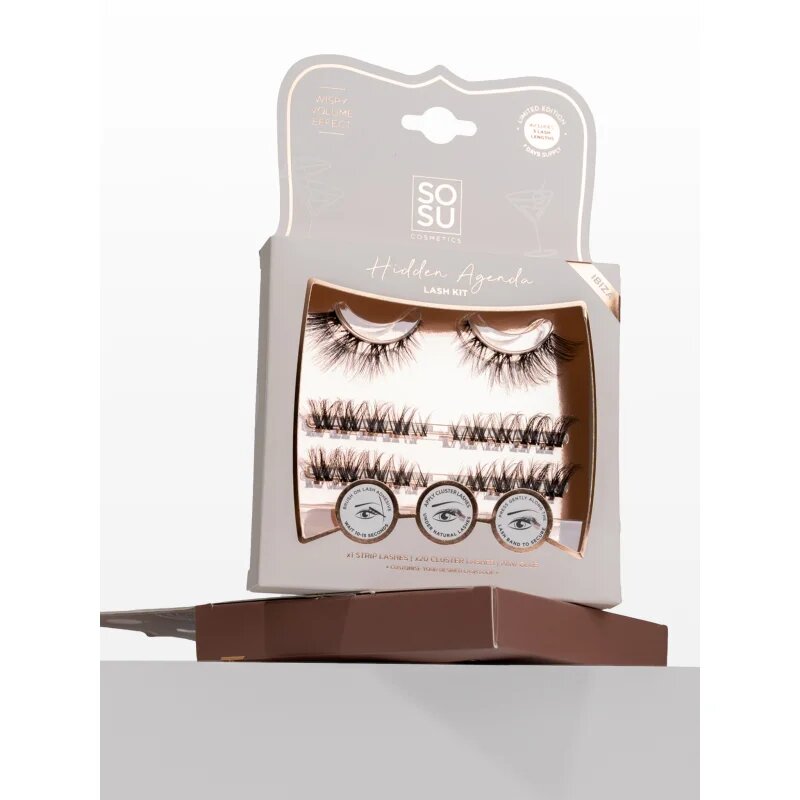 SOSU Cosmetics Hidden Agenda Lash Kit műszempillák Ibiza 1 db