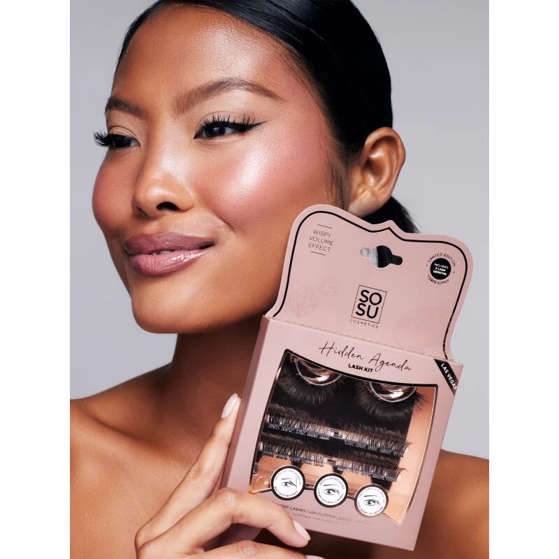 SOSU Cosmetics Hidden Agenda Lash Kit műszempillák Las Vegas 1 db