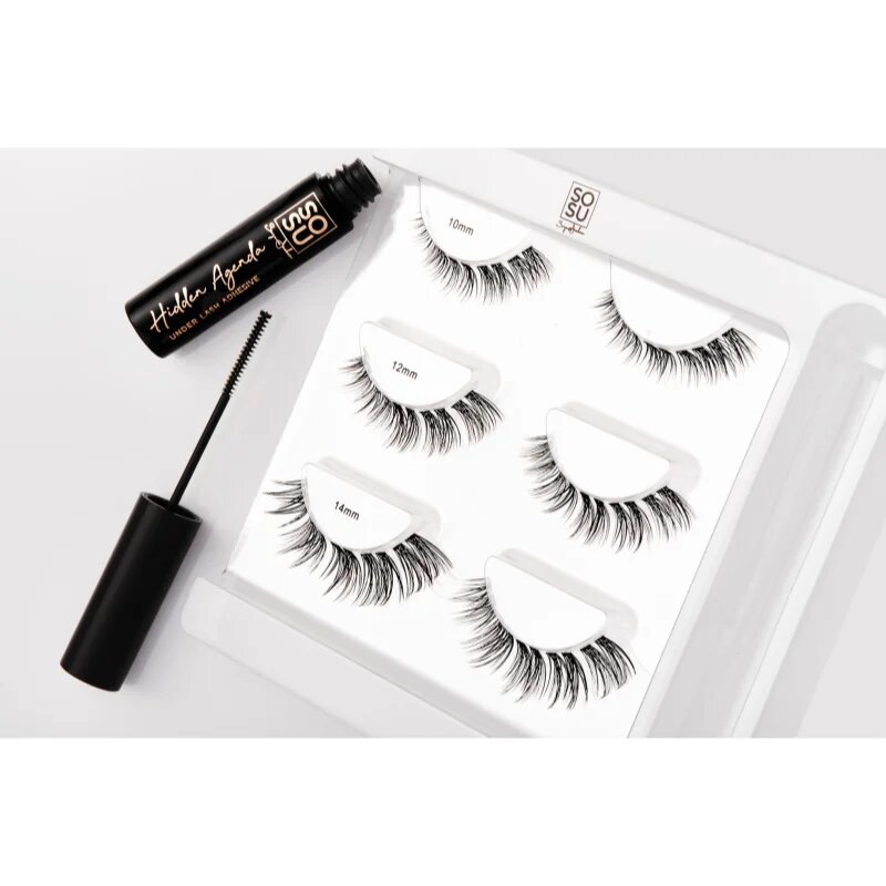 SOSU Cosmetics Hidden Agenda Undetectable Lashes szett a szempillákra