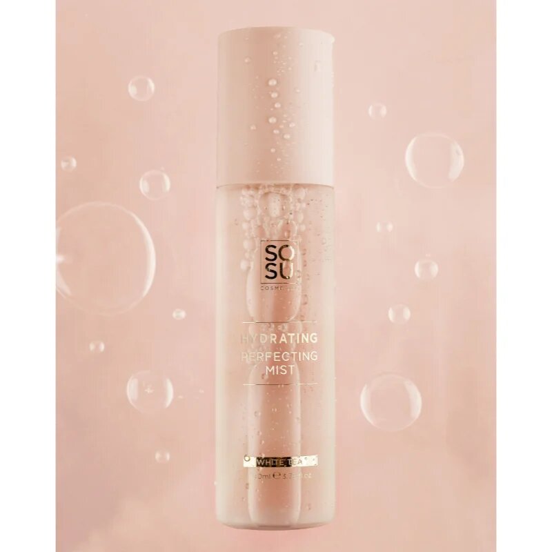 SOSU Cosmetics Hydrating Perfecting Mist hidratáló permet az arcra árnyalat White Tea 100 ml