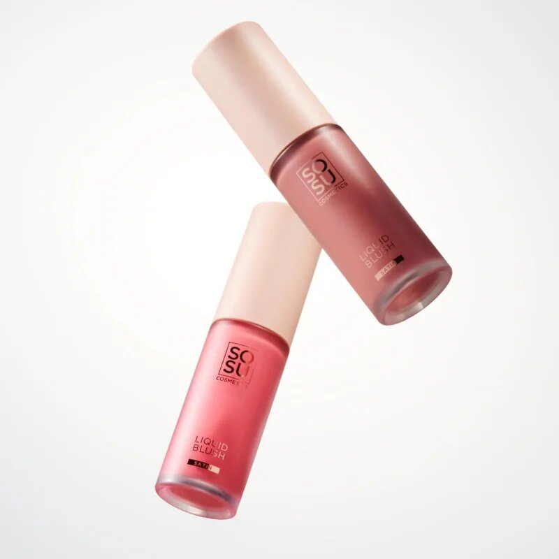SOSU Cosmetics Liquid Blush Satin folyékony arcpirosító árnyalat Pink Pop 9 ml