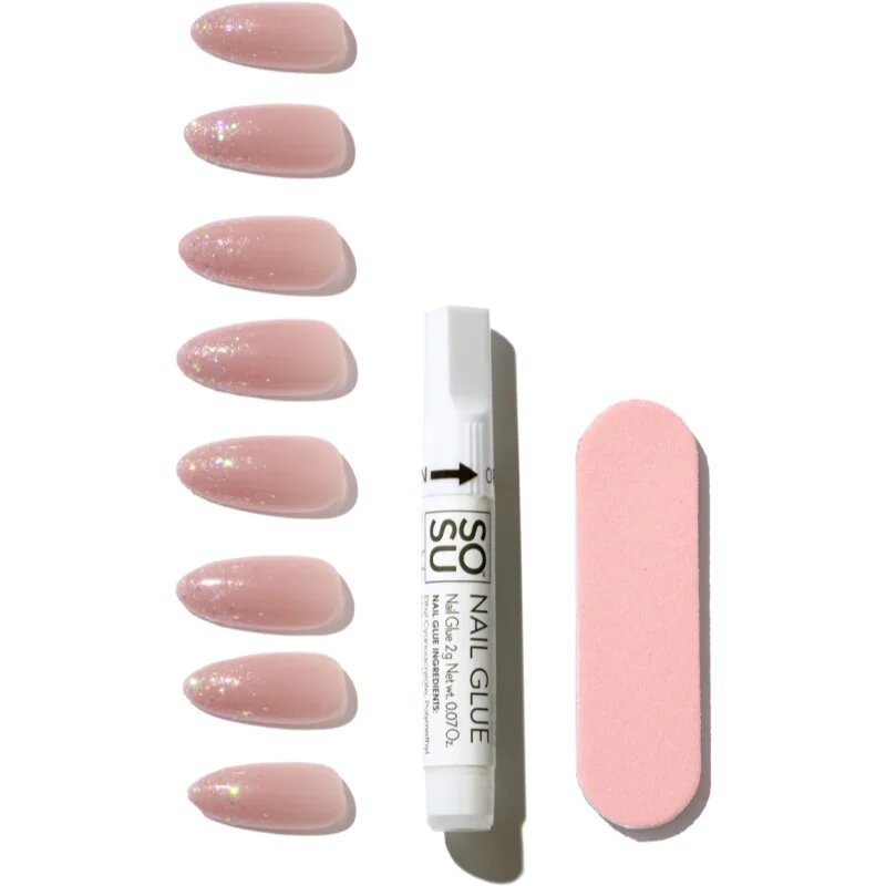 SOSU Cosmetics Salon Nails műköröm árnyalat Sparkle Season 30 db