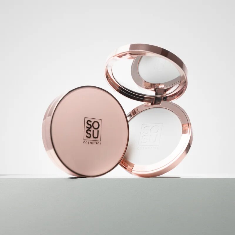 SOSU Cosmetics Sheer Silk Pressed Powder transparens púder 9 g