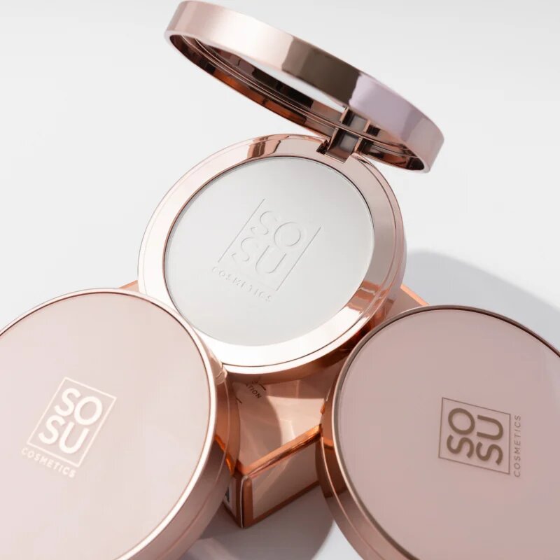 SOSU Cosmetics Sheer Silk Pressed Powder transparens púder 9 g