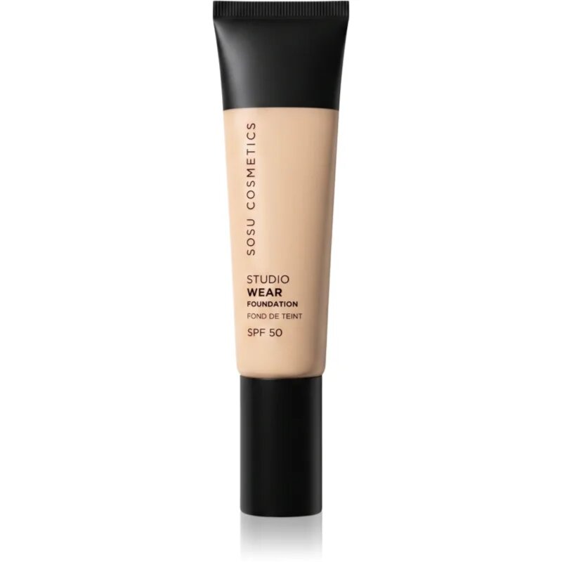 SOSU Cosmetics Studio Wear fedő hatású alapozó SPF 50 árnyalat 02 W 32 ml