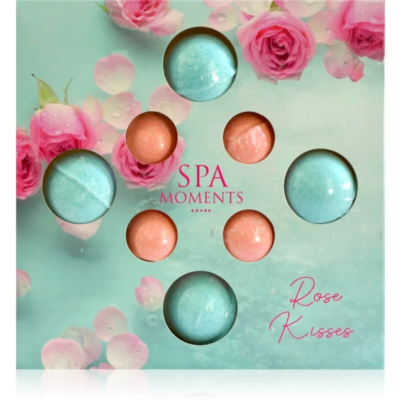 Spa Moments Rose Kisses szénsavas fürdő golyók