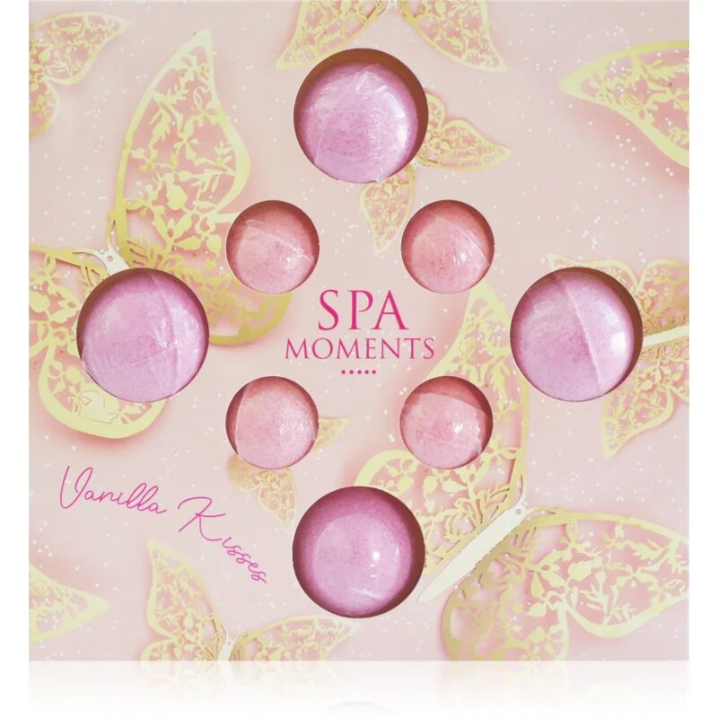 Spa Moments Vanilla Kisses szénsavas fürdő golyók