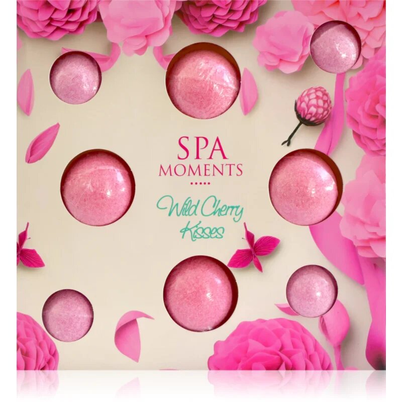 Spa Moments Wild Cherry Kisses szénsavas fürdő golyók
