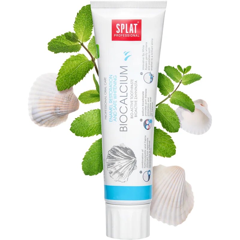 Splat Professional Biocalcium bioaktív fogpaszta a fogzománc megújítására és a gyengéd fogfehérítésre 100 g