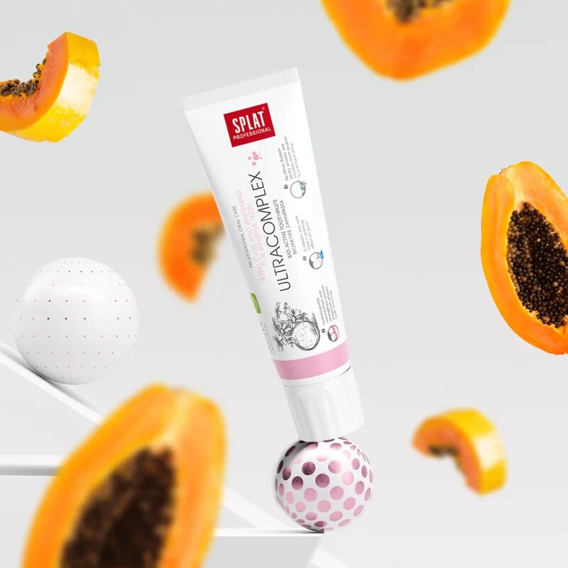 Splat Professional Ultracomplex bioaktív fogpaszta az érzékeny fogak teljeskörű ápolására és fehérítésére 100 ml