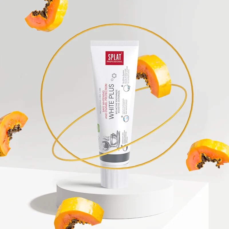 Splat Professional White Plus bioaktív fogpaszta a fogzománc gyengéd fehérítésére és védelmére 100 ml