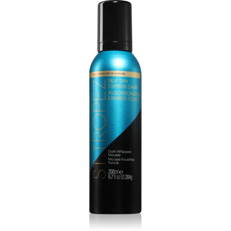 St.Tropez Self Tan Express Dark Whipped Mousse gyorsan felszívódó önbarnító hab 200 ml