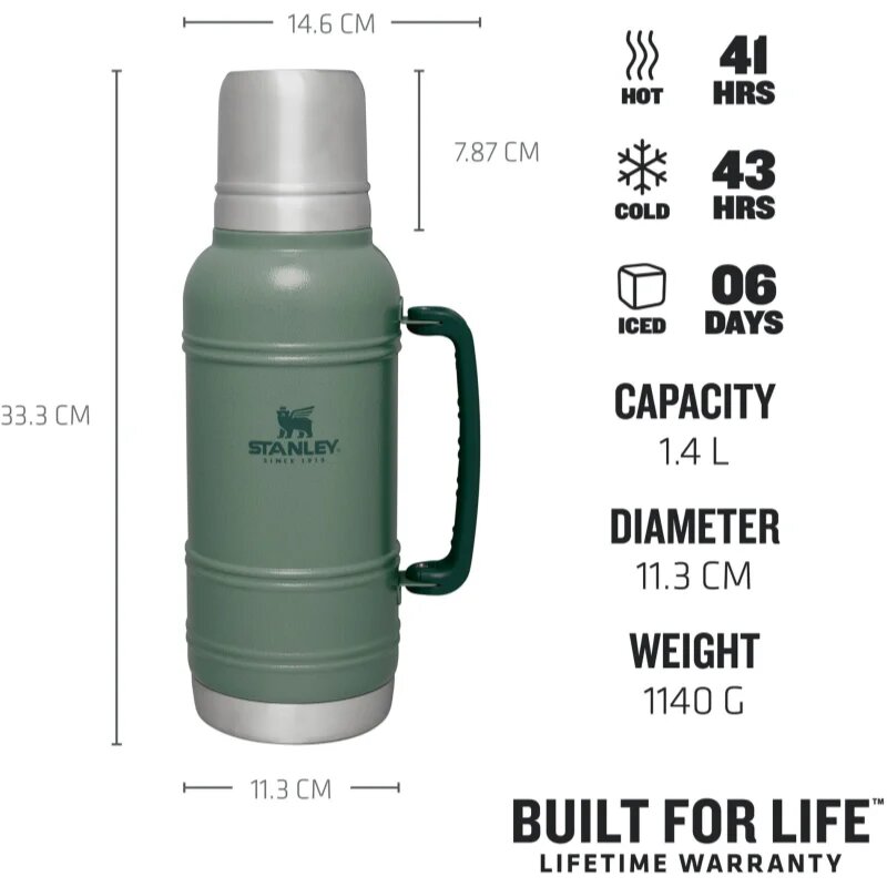 Stanley Artisan Thermal Bottle termosz Hammertone Green 1 db
