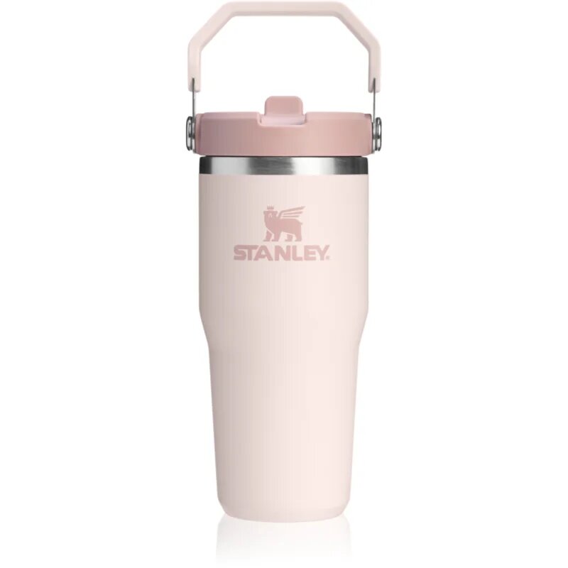 Stanley IceFlow™ Flip Straw 2.0 Tumbler rozsdamentes acél termokulacs Rose Quartz 410 ml