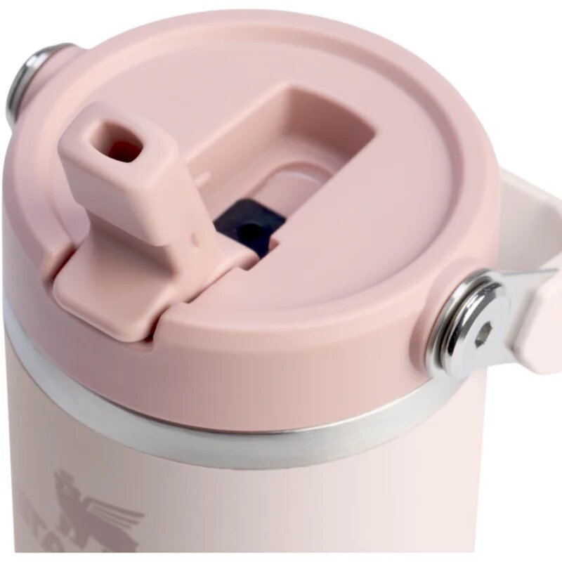 Stanley IceFlow™ Flip Straw 2.0 Tumbler rozsdamentes acél termokulacs Rose Quartz 410 ml