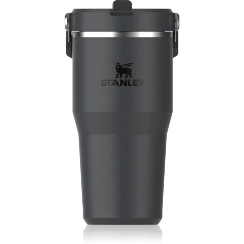 Stanley IceFlow™ Flip Straw Tumbler rozsdamentes kulacs Black 2.0 590 ml