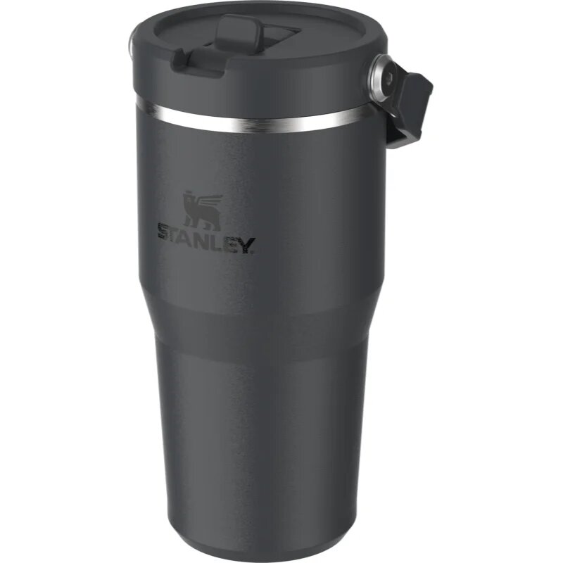 Stanley IceFlow™ Flip Straw Tumbler rozsdamentes kulacs Black 2.0 590 ml