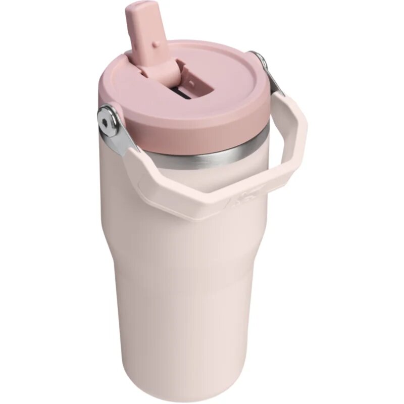 Stanley IceFlow™ Flip Straw Tumbler rozsdamentes kulacs Rose Quartz 600 ml