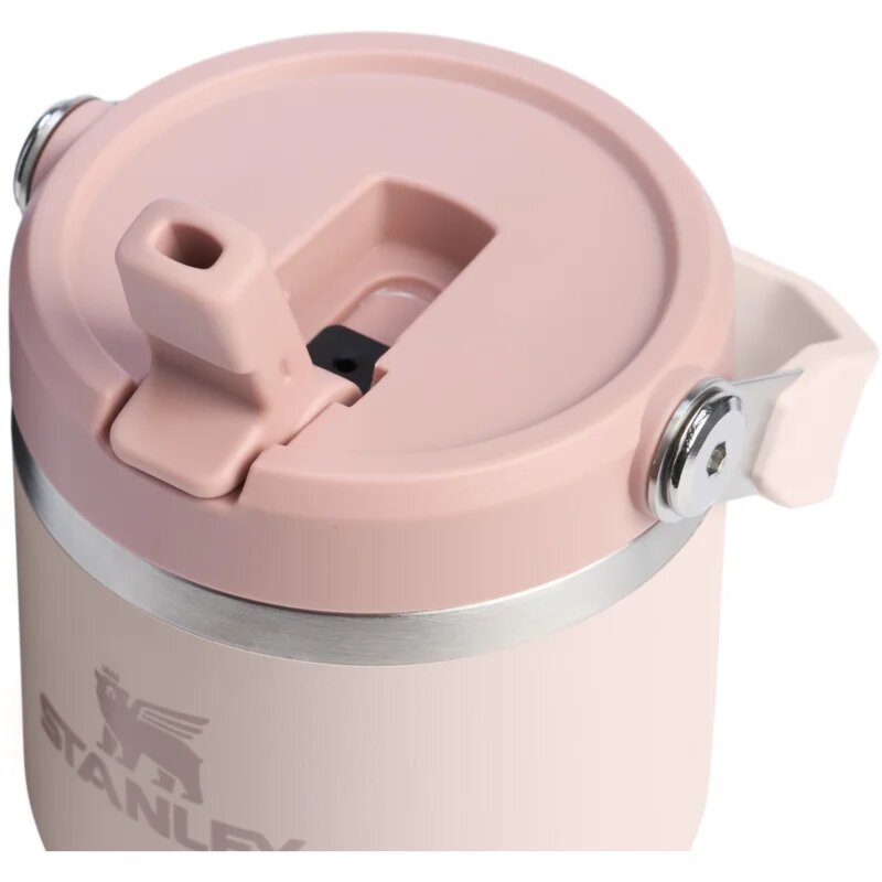 Stanley IceFlow™ Flip Straw Tumbler rozsdamentes kulacs Rose Quartz 600 ml