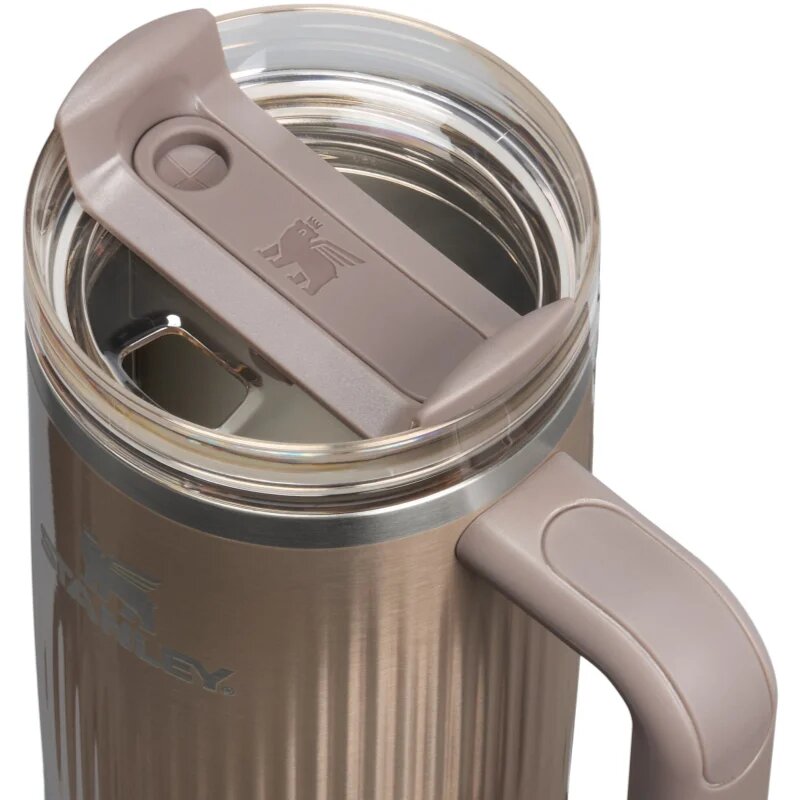 Stanley Quencher H2.O FlowState™ Fluted Tumbler rozsdamentes termosz szívószállal közepes Pale Gold Shine 1 db