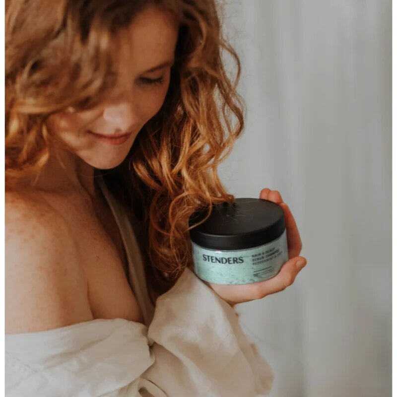 STENDERS Peppermint & Shea frissítő és tisztító peeling a hajra és a fejbőrre 300 g