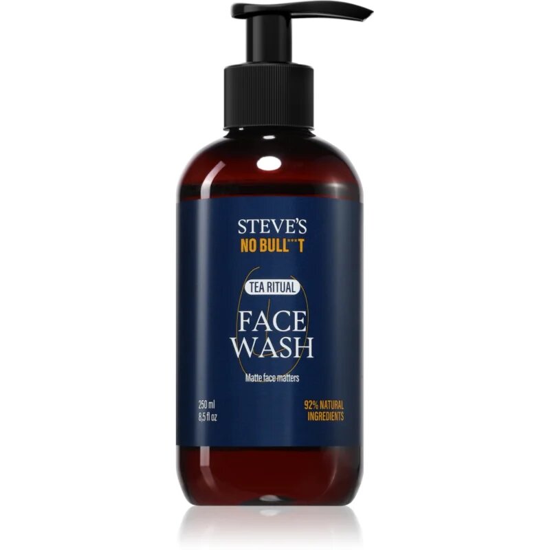 Steve's No Bull***t Tea Ritual Face Wash tisztító gél az arcra uraknak 250 ml