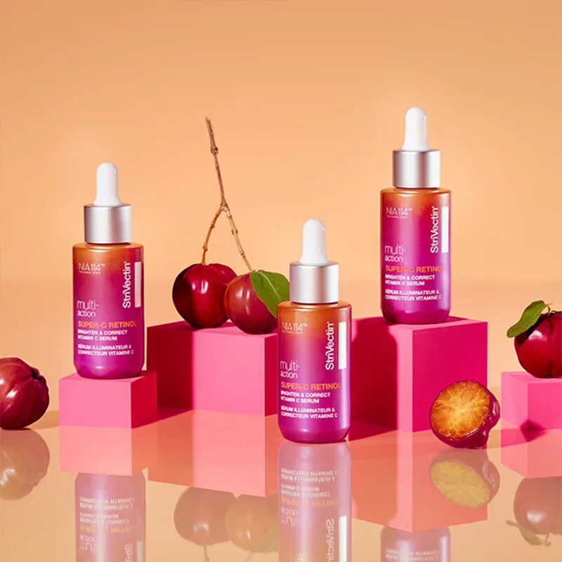 StriVectin Multi-Action Super-C Retinol Brighten & Correct Serum bőrélénkítő szérum C-vitaminnal a bőr felszínének megújítására 30 ml
