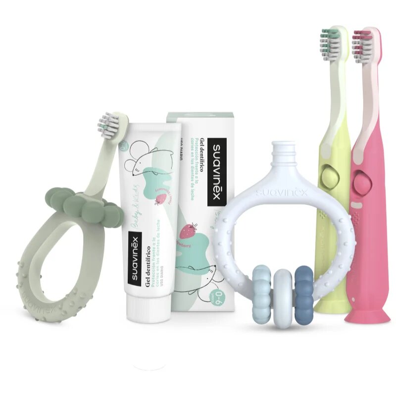 Suavinex Baby Training Toothbrush fogkefe gyermekeknek 0-2 y Blue 1 db