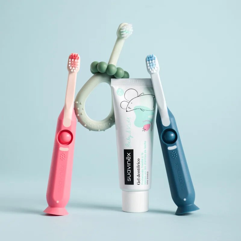 Suavinex Baby Training Toothbrush fogkefe gyermekeknek 0-2 y Green 1 db