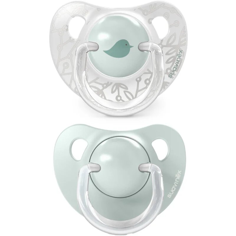 Suavinex Birdies Anatomical Silicone 0-6m cumi Green 2 db