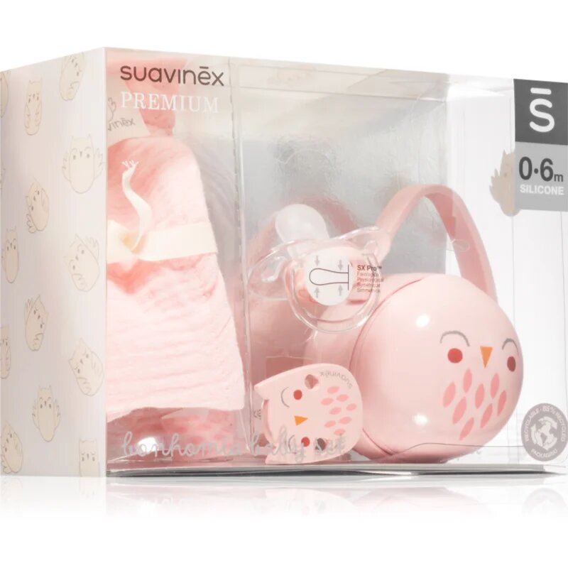 Suavinex Bonhomia Gift Set Pink ajándékszett gyermekeknek születéstől kezdődően