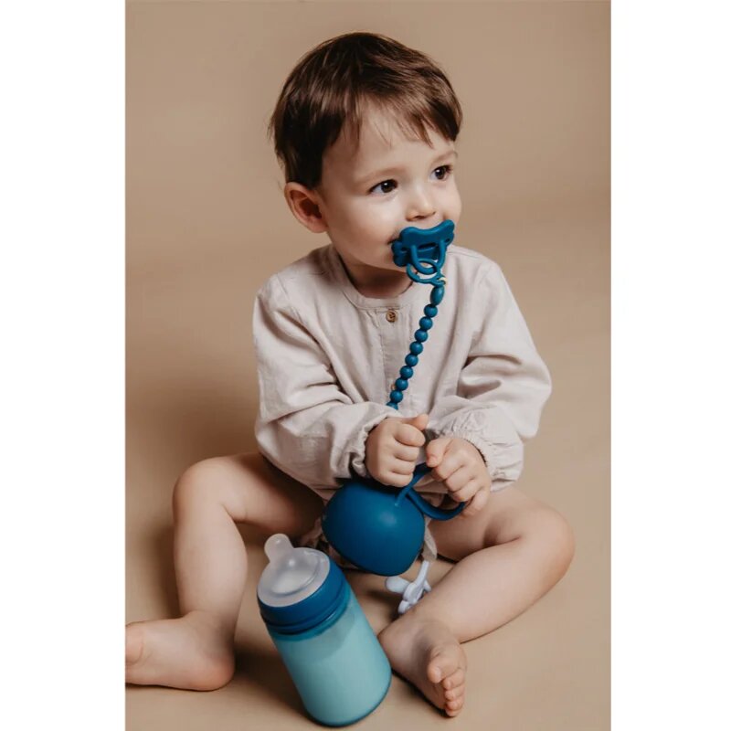 Suavinex Colour Essence Soother Holder cumitartó csipesz Blue 1 db