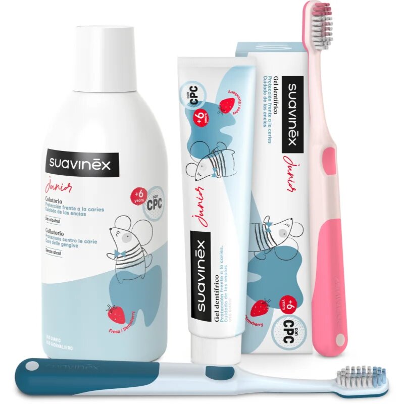 Suavinex Junior 6 y+ fogkefe gyermekeknek Blue 1 db