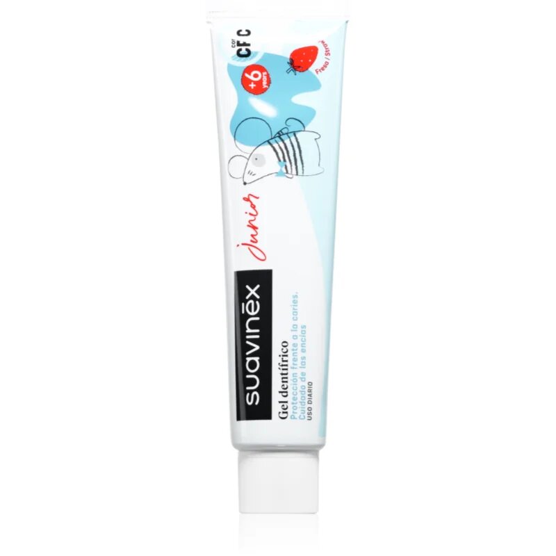 Suavinex Junior 6 y+ fogkrém gyermekeknek eper ízzel 75 ml