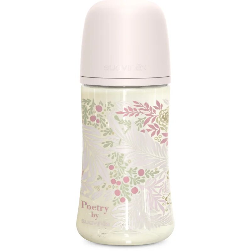 Suavinex Poetry SX Pro Physiological M cumisüveg 3 m+ Medium Flow - Pink 1 db